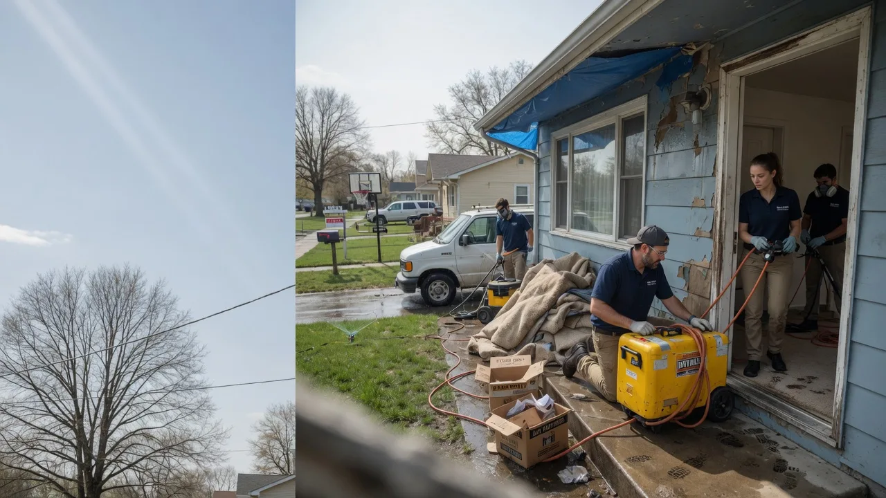Basement Flood Cleanup in Henrietta, MO near me